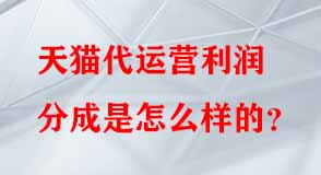 天貓代運(yùn)營利潤分成是怎么樣的